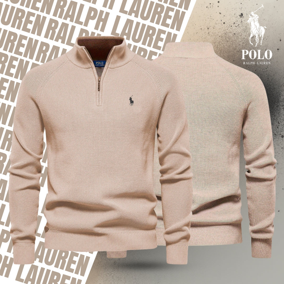 RL Zipped Collar Sweater