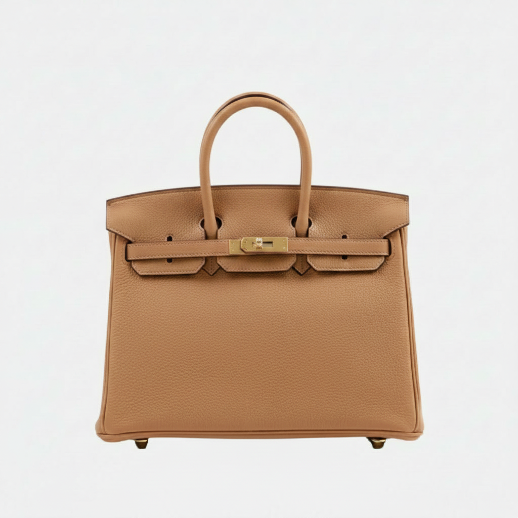 BIRKIN 25 HSS BAG IN CRAIE / GRIS TOURTERELLE IN TOGO LEATHER
